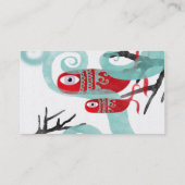 ホエールレッドエレガンスシーウェーブ金ゴールド名刺 名刺 (裏面)