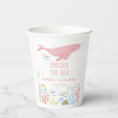 ホエールワンダーザ・キッズ1歳の誕生日 紙コップ (裏面)