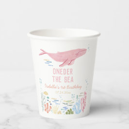 ホエールワンダーザ・キッズ1歳の誕生日 紙コップ