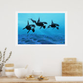 ホエールワールドプリント ポスター (キッチン)