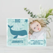 ホエール1日パーティの招待状招待状 招待状 (スタンド正面)