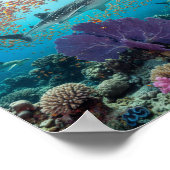 ホエー威厳のあるルシャーク&フィッシュスクール ポスター (角)