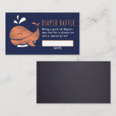 ホエー男女兼用ルおむつラッフルチケット エンクロージャーカード (正面/裏面)