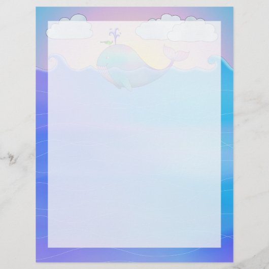 ホエー縁どラ – 8.5インチx 11インチひな形シート (裏面)