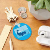 ホエー航海のルと帆船海ブルーシー キーホルダー