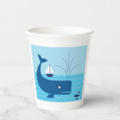 ホエー航海のルと帆船海ブルーシー 紙コップ (正面)