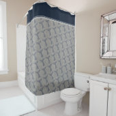 ホエー航海のルのテールラインアート シャワーカーテン (インサイチュ)