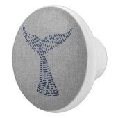 ホエー航海のルのテールラインアート セラミックノブ (右)