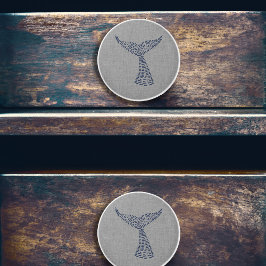 ホエー航海のルのテールラインアート セラミックノブ