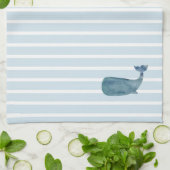ホエー航海のルストライプ キッチンタオル (折り畳み)