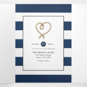 ホエー航海のル結婚ズ 三つ折り招待状 (内部中)