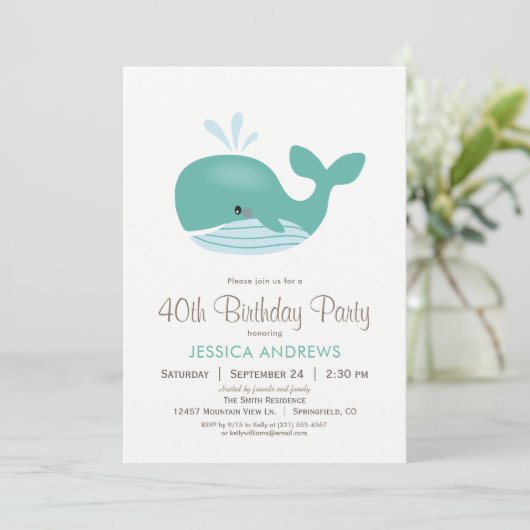 ホエー航海のル誕生日パーティーへの招待 招待状 (スタンド正面)