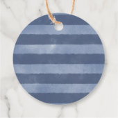 ホエー航海のル赤ちゃんシャワーありがとうメッセージカード フェイバータグ (裏面)