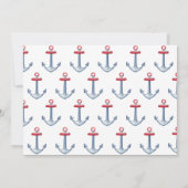 ホエー航海のル赤ちゃんシャワー招待状 招待状 (裏面)