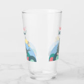 ホエー魅力的ル航海のタコピンク赤ちゃんシャワー タンブラーグラス (左)