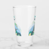 ホエー魅力的ル航海のタコ黄赤ちゃんシャワー タンブラーグラス (左)