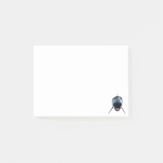 ホオジロザメのリアルな攻撃 恋人のための  ポストイット (正面)