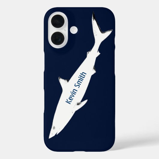 ホオジロザメパーソナライズされた Case-Mate iPhoneケース (裏面)