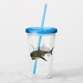 ホオジロザメ アクリルタンブラー (裏面)