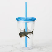 ホオジロザメ アクリルタンブラー (正面)