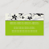 ホオノキの花ブラックグレーフローラ 名刺 (裏面)