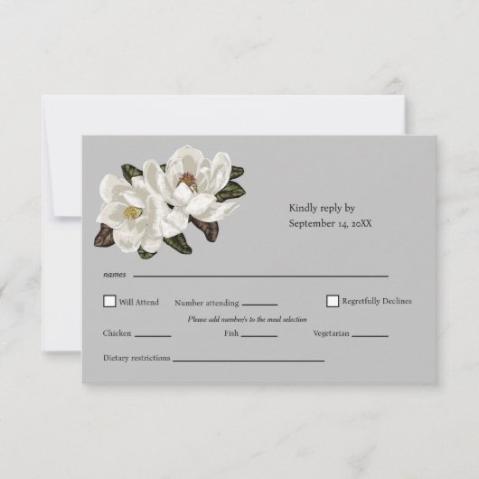 ホオノキ 出欠カード (正面)