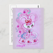 ホオプスカートのマウス ポストカード (正面/裏面)