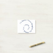 ホオポノオプノマントラ祈りの言葉ヒーリングセンテンス ポストイット (デスク上)