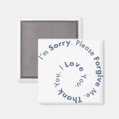 ホオポノオプノマントラ祈りの言葉ヒーリングセンテンス マグネット (正面/裏面)