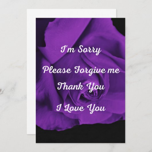 ホオポノプノまたはハワイアン許祈りの言葉 招待状 (正面/裏面)