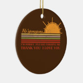 ホオポノプノハワイアン祈りの言葉瞑想ヨガサン セラミックオーナメント (右)