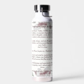 ホオポノプノ祈りの言葉繁栄 ウォーターボトル (左面)