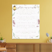 ホオポノプノ祈りの言葉繁栄 キャンバスプリント (インサイチュ (リビング))