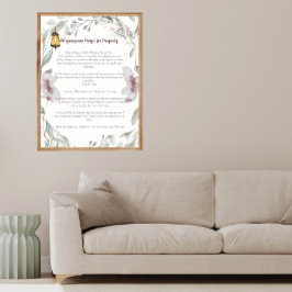 ホオポノプノ祈りの言葉繁栄 キャンバスプリント