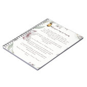 ホオポノプノ祈りの言葉繁栄 ノートブック (左側)