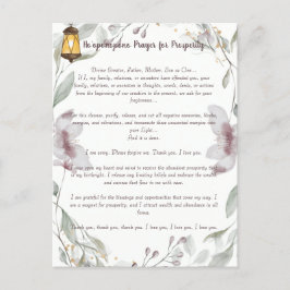 ホオポノプノ祈りの言葉繁栄 ポストカード