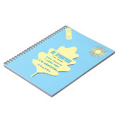 ホオポノポノヒーリングマントラ – ライトブルースピリチュアル ノートブック (左側)