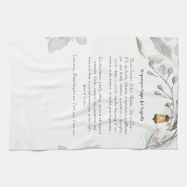 ホオポノポーノ祈りの言葉マグ キッチンタオル