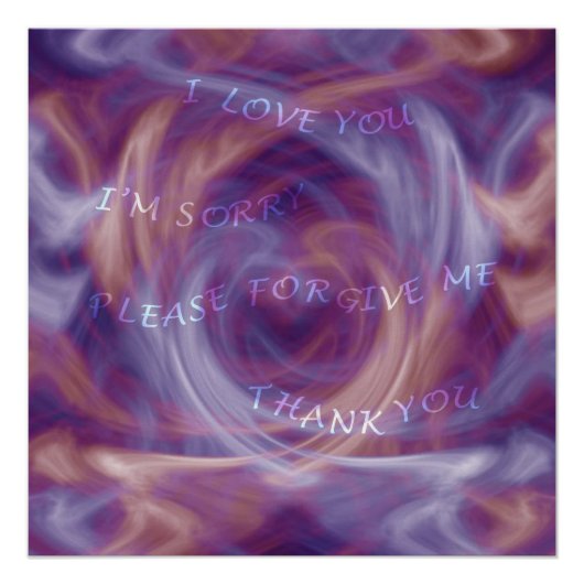 ホオポノポーパープルスモーク ポスター (正面)