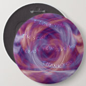 ホオポノポーパープルスモーク 缶バッジ (正面&裏面)