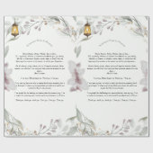 「ホオポノ祈りの言葉包装紙 ラッピングペーパー (フラット)