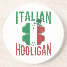 ホオリイタリアンガンイタリア国旗シャムロックSt patricks コースター