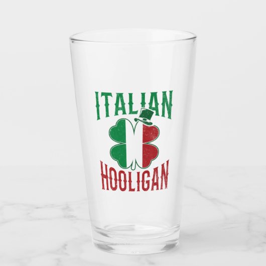ホオリイタリアンガンイタリア国旗シャムロックSt patricks タンブラーグラス (正面)