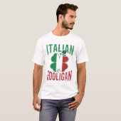 ホオリイタリアンガンイタリア国旗シャムロックSt patricks Tシャツ (正面フル)