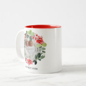 ホカスタムリデーリースフォト個人用マグ ツートーンマグカップ (正面左)