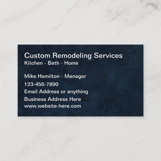 ホカスタムームリフォームダブルサイド名刺  名刺 (正面)