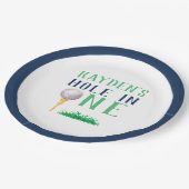 ホカスタムールインワンゴルフ誕生日紙プレート ペーパープレート (アングル)