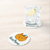 ホカスパウカスハロウィンパンプキンジンジャー猫魔法 ペーパーコースター (インサイチュ)