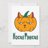 ホカスパウカスハロウィンパンプキンジンジャー猫魔法 招待状 (正面)