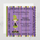 ホカスポカスウィッチ誕生日 招待状 (正面/裏面)